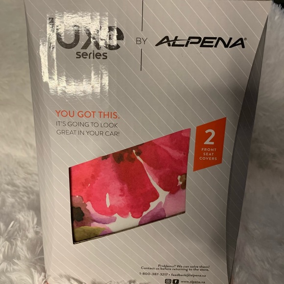 Luxe Series Seat Covers Set of 2 Floral - Picture 2 of 4